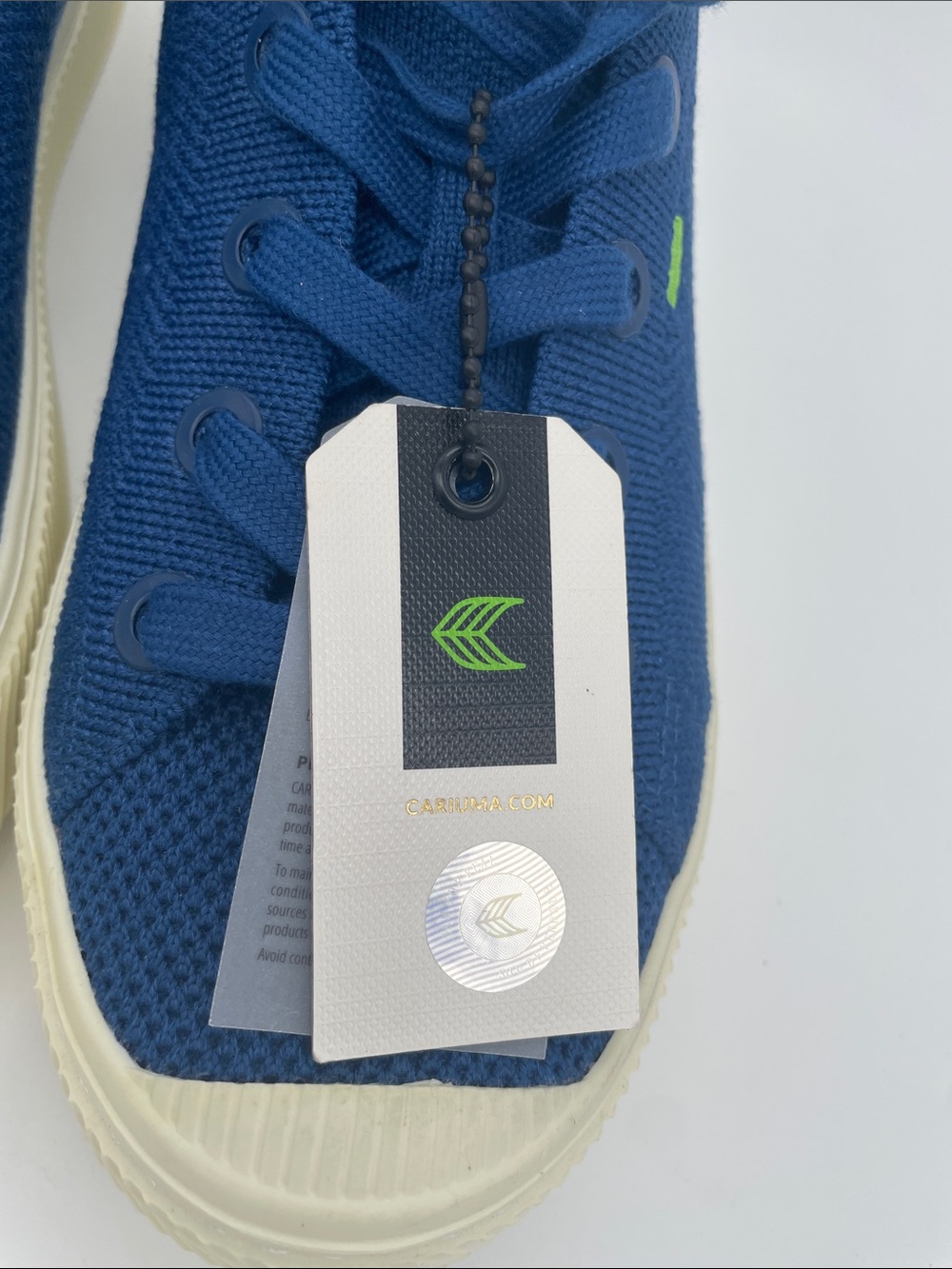 Cariuma Ibi Knit Royal Blue Canvas Sneakers W9.5 NWT - Picture 2 of 8